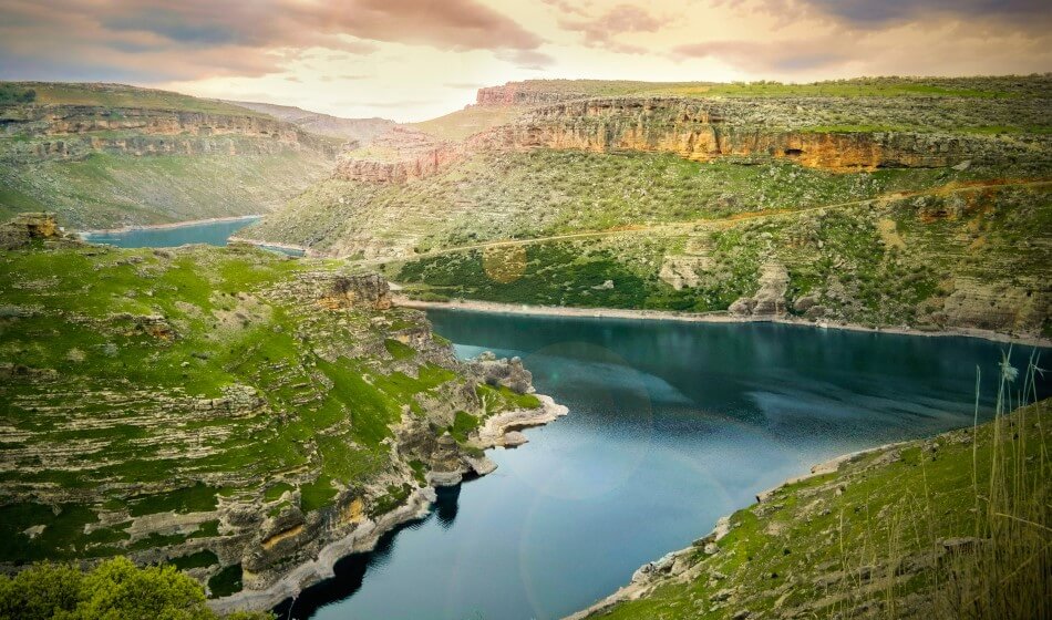 Turkey, Diyarbakir Egil District and Tigris River.
